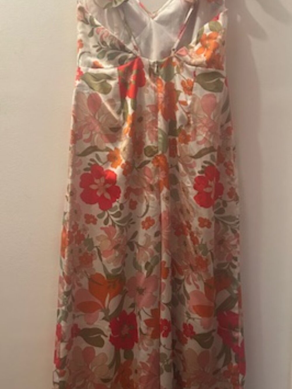 Anthropologie Elliatt Heliconia Bold Floral Flowing Ruffle Low Back Jumpsuit NWT - Picture 14 of 16